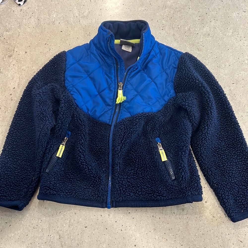 Boys Sherpa Zip Up Jacket
